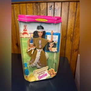 Vintage 1995 Native AMERICAN INDIAN Barbie Doll 14715 NRFB NEW Stories Collectio
